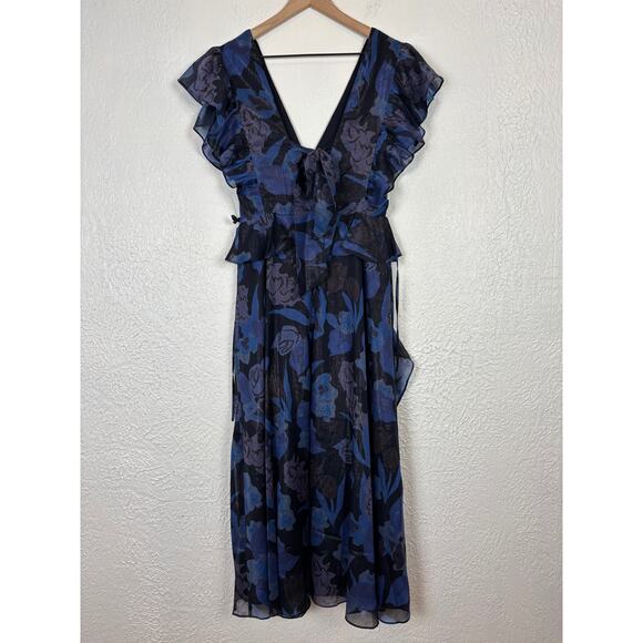 Ted Baker London Vertey Pinnafore Ruffle Dress Size 2 - Picture 5 of 9